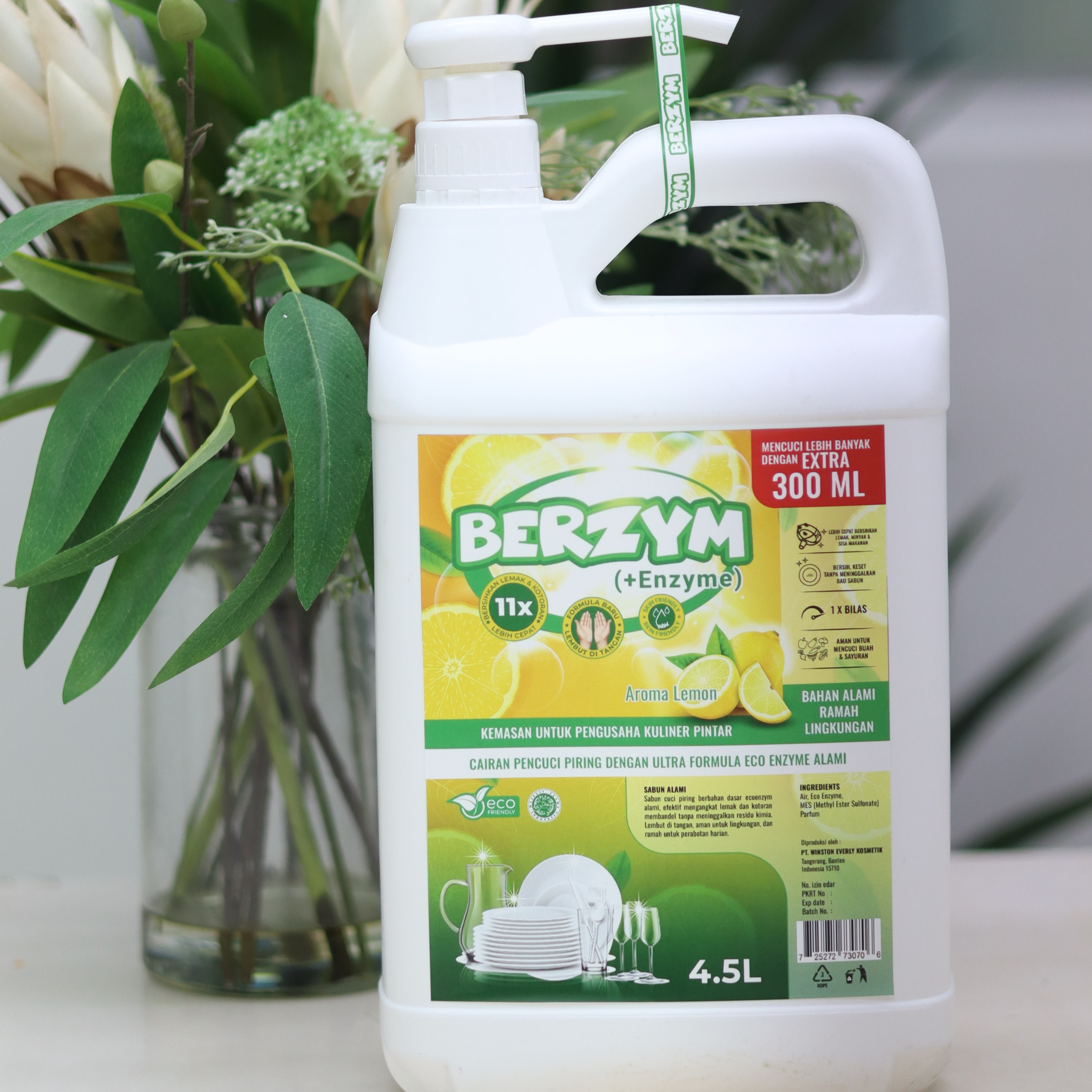 Produk Berzym - Cairan Pencuci Piring - 4500ml