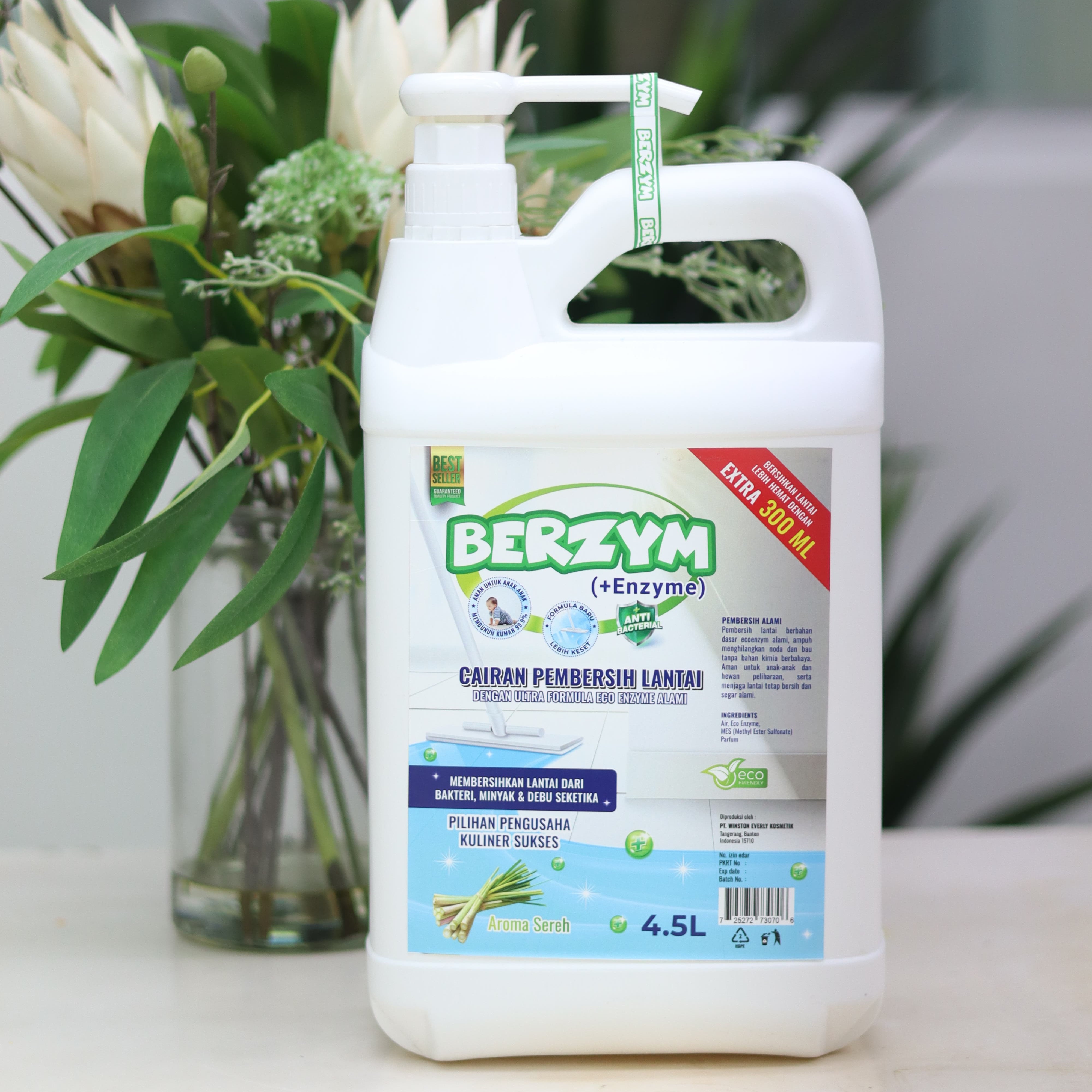 Produk Berzym - Cairan Pembersih Lantai - 4500ml